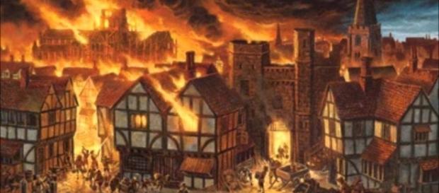 Londres en1666 - una de las 11 curiosidades del presente artículo Londres en1666 - una de las 11 curiosidades del presente artículo