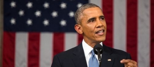 Barack Obama durante un discorso