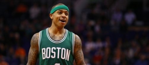 Isaiah Thomas with the coldest staredown vs. Suns - fansided.com