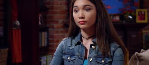 Riley (Rowan Blanchard) in "Girl Meets Her Monster"/Photo via screenshot, 'Girl Meets World'/Disney Riley (Rowan Blanchard) in "Girl Meets Her Monster"/Photo via screenshot, 'Girl Meets World'/Disney