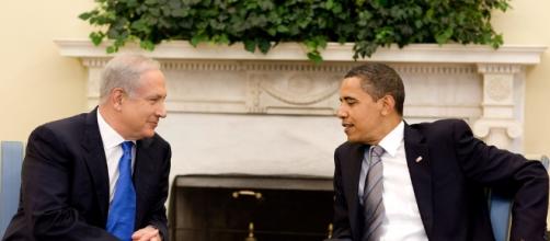 Benjamín Netanyahu y Barack Obama en el Oval Office, 2009