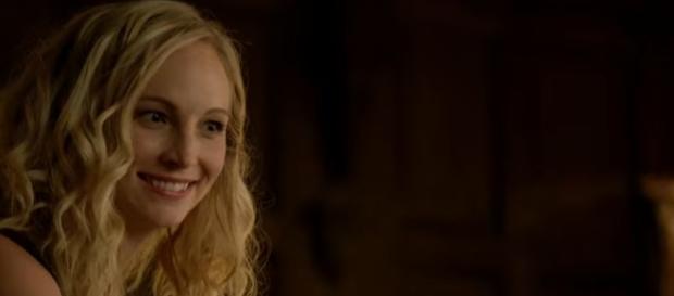 Damon and Sybil crash Caroline's Christmas party in 'The Vampire Diaries' - Image via Television Promos/Photo Screencap via The CW/YouTube.com Damon and Sybil crash Caroline's Christmas party in 'The Vampire Diaries' - Image via Television Promos/Photo Screencap via The CW/YouTube.com