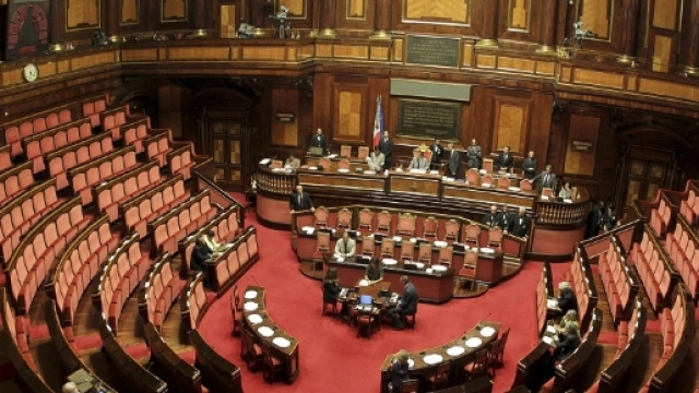 L'aula del Senato della Repubblica a Palazzo Madama