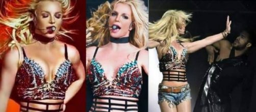 #BritneySpears accende il palco del #TripleHoShow, live in California. #BlastingNews