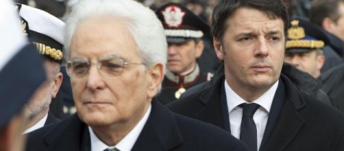 Mattarella e Renzi a colloquio dopo le dimissioni del premier