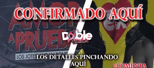 Nuevo confirmado para participar de doble tentación Nuevo confirmado para participar de doble tentación