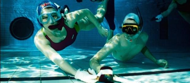 'Octopush', o Hockey subacuático, fue creado en Inglaterra a principios de los '50 'Octopush', o Hockey subacuático, fue creado en Inglaterra a principios de los '50
