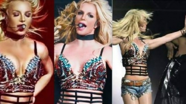 #BritneySpears accende il palco del #TripleHoShow, live in California. #BlastingNews
