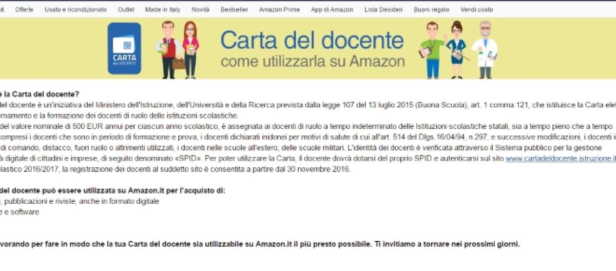 Bonus Docenti 500 Euro Amazon E Eprice Aderiscono Alla