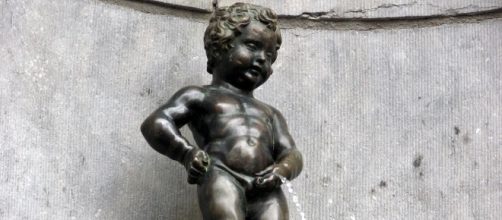 Il Manneken Pis, simbolo della città di Bruxelles