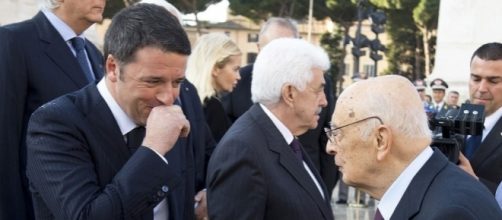 Matteo Renzi e il presidente emerito Giorgio Napolitano