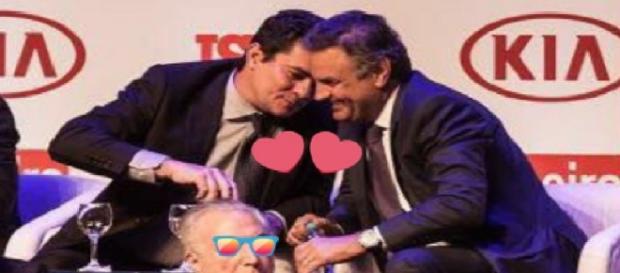 Aécio Neves e Sérgio Moro protagonizam polêmica - Foto/Twitter Aécio Neves e Sérgio Moro protagonizam polêmica - Foto/Twitter