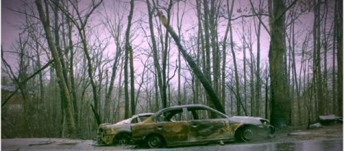 Gatlinburg Tennessee Wildfire Aftermath. / Photo screencap from Nighthawk Productions, via Youtube