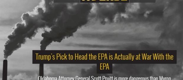 Scott Pruitt, climato-sceptique, succède à Myron Ebell, qui l'était tout autant, à la tête de l'Agence étasunienne de l'Environnement Scott Pruitt, climato-sceptique, succède à Myron Ebell, qui l'était tout autant, à la tête de l'Agence étasunienne de l'Environnement