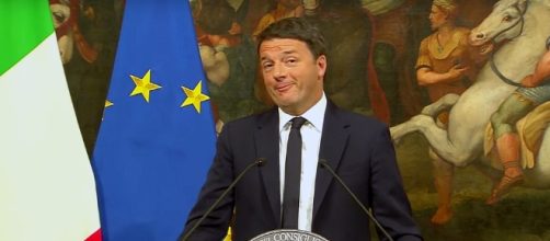 Il premier dimissionario Matteo Renzi