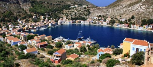 Kastellorizo, una città dell'isola di Samos.