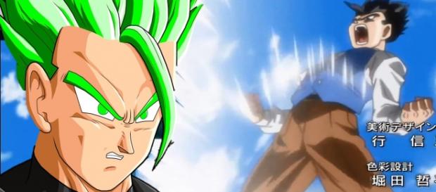 Gohan liberando el modo místico Gohan liberando el modo místico
