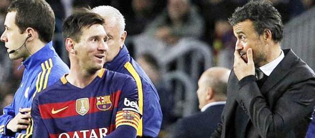 Luis Enrique en el banquillo durante un partido Luis Enrique en el banquillo durante un partido
