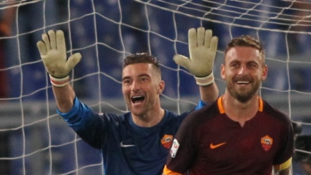 De Sanctis e De Rossi nella partita di andata