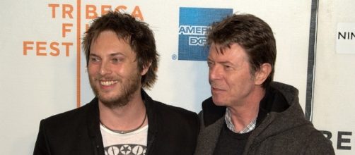 Bowie with his son, Duncan Jones