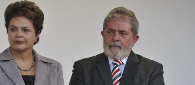 Em destaque, Dilma Rousseff e Lula da Silva. Em destaque, Dilma Rousseff e Lula da Silva.