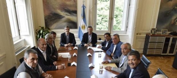 Se reunieron los gremios peronistas con Macri Se reunieron los gremios peronistas con Macri