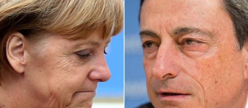 Angela Merkel (Germania) e Mario Draghi (Bce)