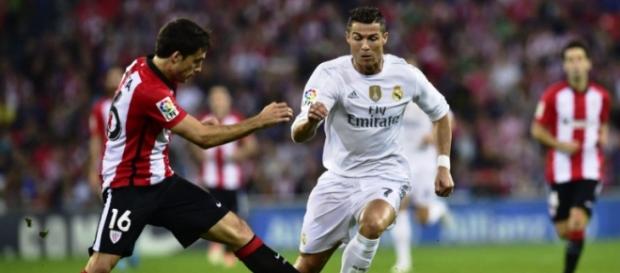 Ronaldo em ação frente ao Atlético Bilbau Ronaldo em ação frente ao Atlético Bilbau
