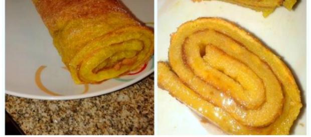 Torta de laranja com recheio de geleia de marmelo Torta de laranja com recheio de geleia de marmelo