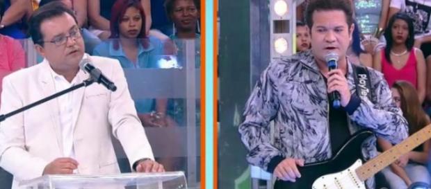 Chimbinha no 'Domingo Show' - Foto/Reprodução Chimbinha no 'Domingo Show' - Foto/Reprodução