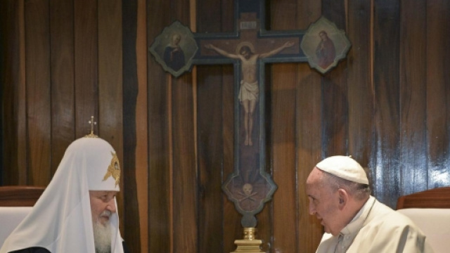 Il Patriarca Kirill e Papa Francesco a L'Avana