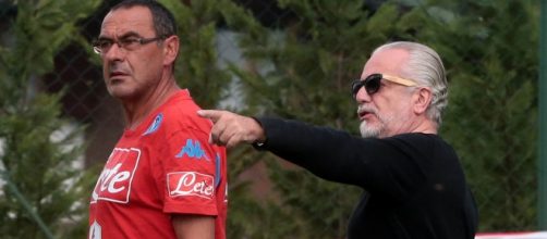 Maurizio Sarri e Aurelio De Laurentiis