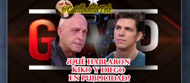 lo que se dijeron Kiko y Diego en publicidad lo que se dijeron Kiko y Diego en publicidad