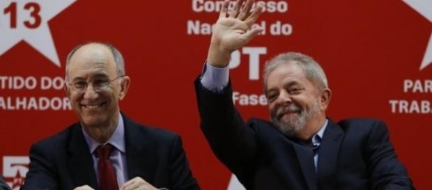 Encontro entre Rui Falcão e Lula Encontro entre Rui Falcão e Lula
