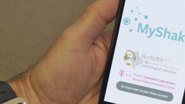 La app Myshake installata sullo smartphone