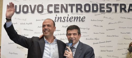 Il ministro Alfano con Maurizio Lupi