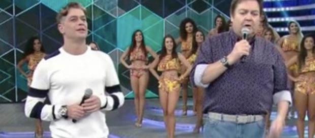 Fábio Assunção e Faustão - Foto/Reprodução Fábio Assunção e Faustão - Foto/Reprodução