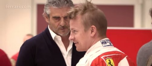 Ferrari, Kimi Raikkonen e Maurizio Arrivabene