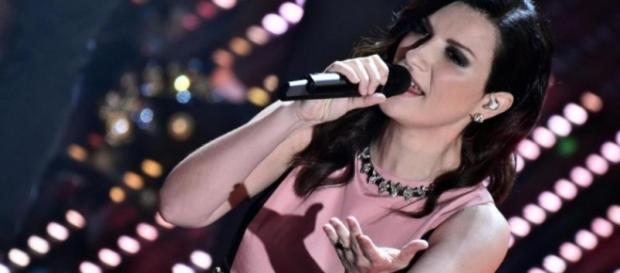 Laura Pausini al Sanremo 2016. Laura Pausini al Sanremo 2016.