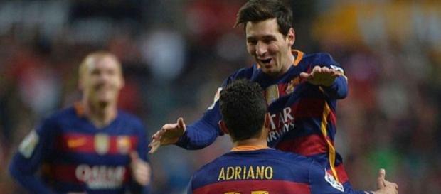 Messi llevó de la mano al Barcelona a la punta Messi llevó de la mano al Barcelona a la punta