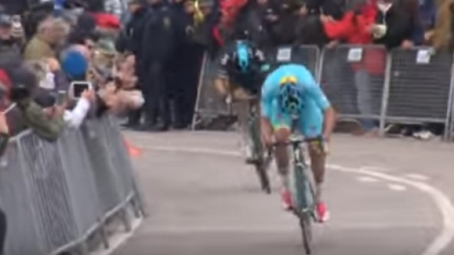 Luis Leon Sanchez precede Thomas