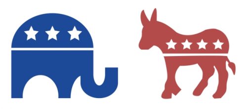 L'elefante repubblicano e l'asino democratico.