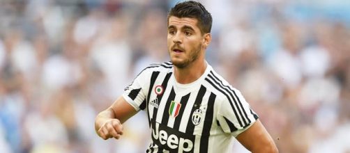 Morata con la maglia bianconera