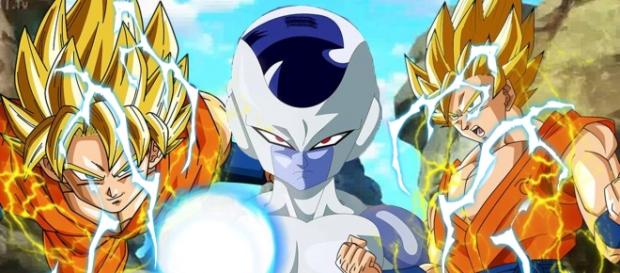Gokú contra el emperador Frost Gokú contra el emperador Frost