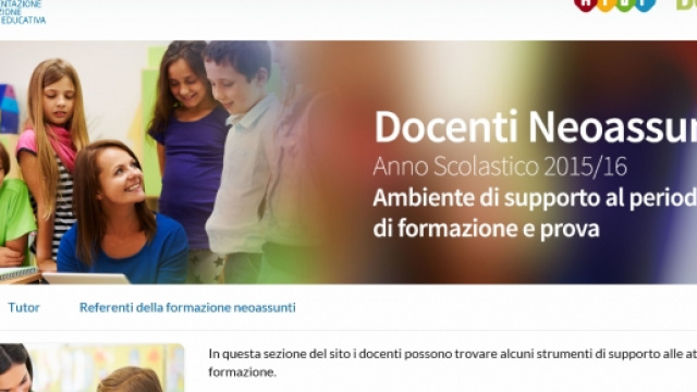 Indire, primo login per neoassunti 2016