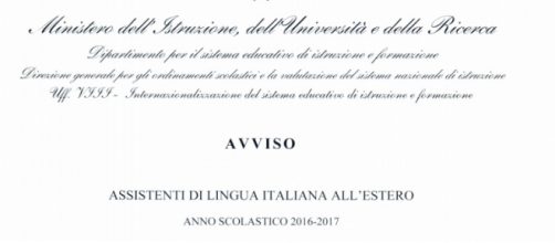 Assistenti di italiano all'estero 2016/17