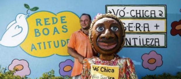 Cláudio e Vó Chica, uma parceria do bem. Cláudio e Vó Chica, uma parceria do bem.