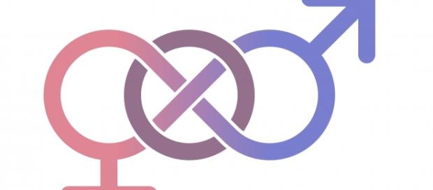 Signo masculino y femenino conectados Signo masculino y femenino conectados