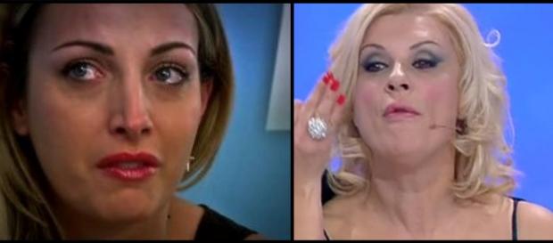 Uomini e Donne: rissa tra Tina e Rossella Uomini e Donne: rissa tra Tina e Rossella