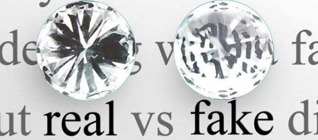 Diferencia entre un diamante real y uno falso Diferencia entre un diamante real y uno falso